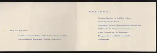 Einladungskarte, Festakt 125 Jahre Technische Hochschule Dresden, 1953