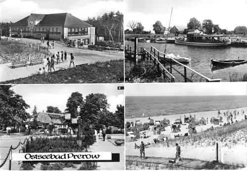 AK, Ostseebad Prerow Darss, vier Abb., 1980