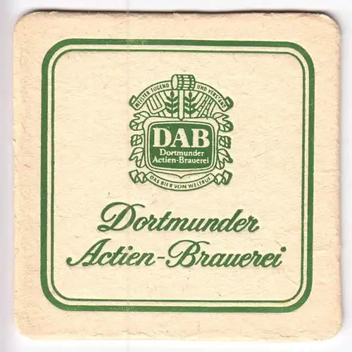 Bierdeckel, Dortmunder Actien-Brauerei, DAB, um 2000