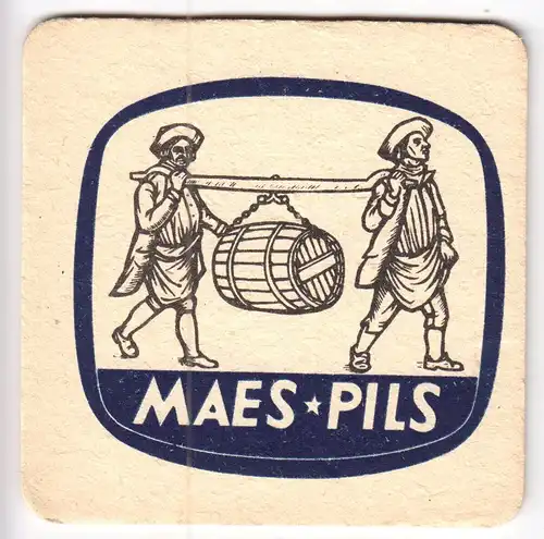 Bierdeckel, Maes Pils, Alken-Maes, Mechelen, Belgien, um 1995