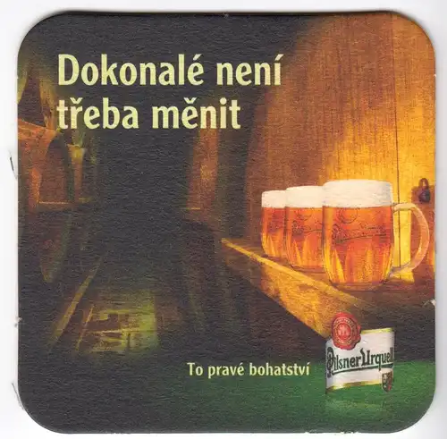 Bierdeckel, Pilsner Urquell, Tschechien, um 2010