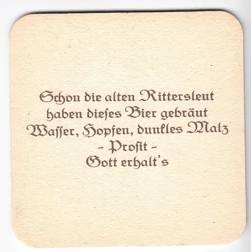 Bierdeckel, Sonnenbräu Lichtenberg, Lichtenberg Franken, Raubritter Dunkel, 1995