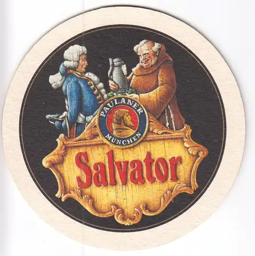 Bierdeckel, Paulaner Brauerei München, Salvator, um 2000