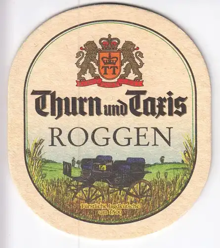 Bierdeckel, Turn und Taxis, Roggen, um 1995