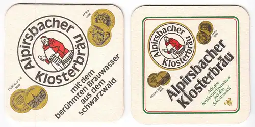 Bierdeckel (2), Alpirsbacher Klosterbräu, Alpirsbach, um 2000