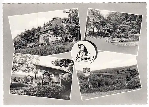 AK, Barksen über Hameln, Waldgaststätte und Pension "Eulenburg", vier Abb., 1965