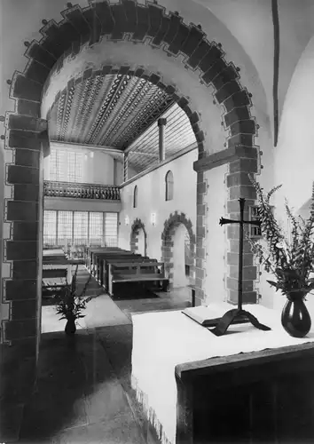 AK, Dreifelden Ww., 1000 jährige Kirche, Innenansicht, um 1970