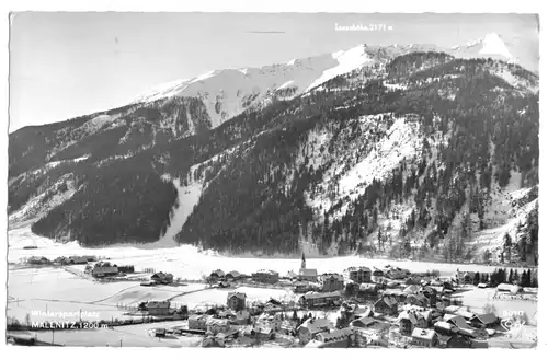 AK, Mallnitz Kärnten, winterliche Gesamtansicht, 1962