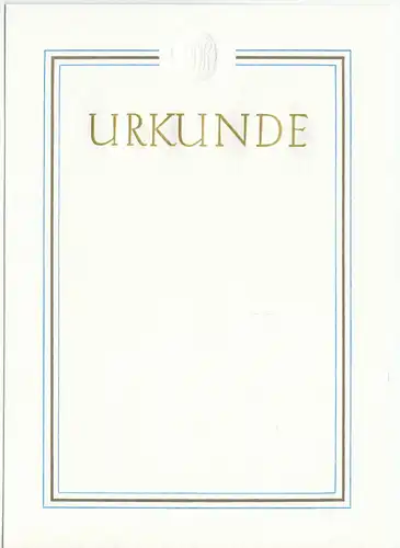 Urkunde, DTSB, blanko, 1977