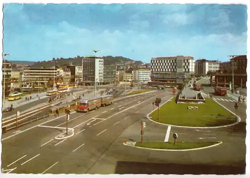 AK, Wuppertal, Döppersberg, belebt, um 1964