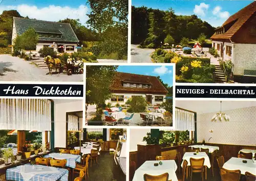 AK, Neviges Deilbachtal, Haus Dickkothen, fünf Abb., 1970