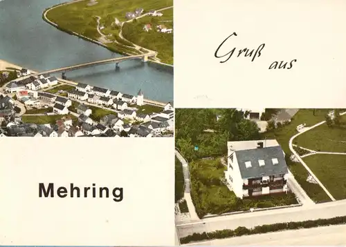 AK, Mehring Mosel, Gästehaus Schweizerblick, zwei Abb., um 1970