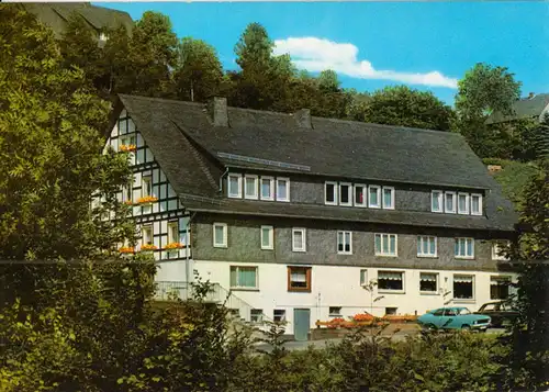 AK, Nordenau Hochsauerland, Pension Droste, um 1980