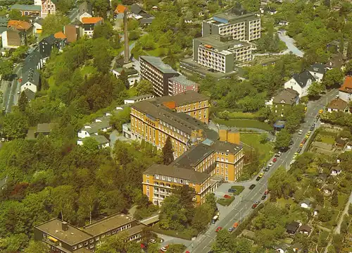 AK, Wuppertal,  Diakoniewerk Bethesda, Luftbildansicht, um 1985