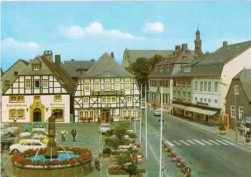 AK, Brilon Hochsauerland, Marktplatz, Version 2, um 1974