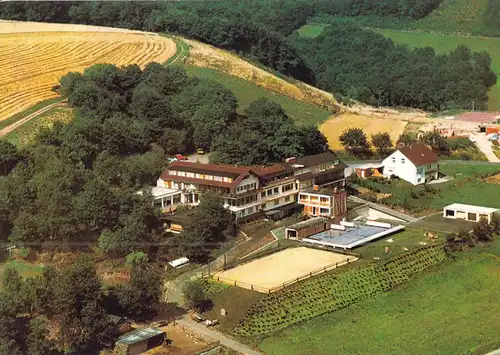 AK, Baustert, Ferienhotel Wiedenhof, Luftbildansicht, 1974