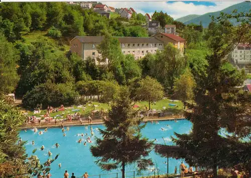 AK, Altena Westf., Jugendherberge und Schwimmbad, Version 1, um 1972