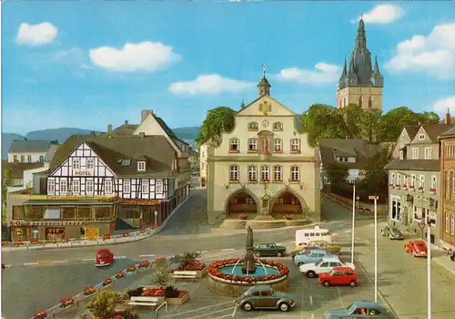 AK, Brilon Hochsauerland, Marktplatz, Version 1, um 1973