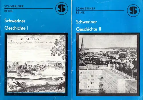 tour. Broschüre, Schweriner Geschichte, Heft I und II, 1982 bzw. 1983