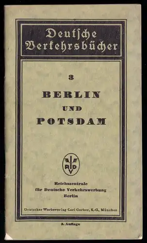 Deutsche Verkehrsbücher, Heft 3, Berlin und Potsdam, um 1930