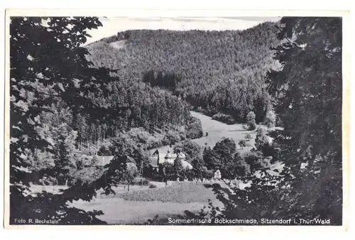 AK, Sitzendorf Thür. Wald, Sommerfrische Bockschmiede, 1943