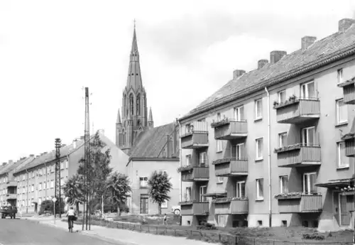 AK, Demmin, Neubauten an der Frauenstr., 1974