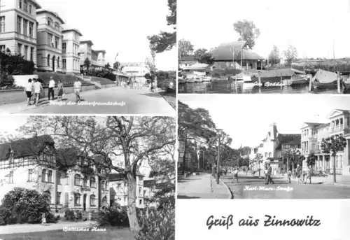 AK, Zinnowitz Usedom, vier Abb., 1977