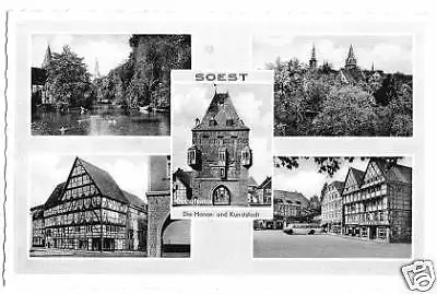 AK, Soest, fünf Abb., ca. 1958