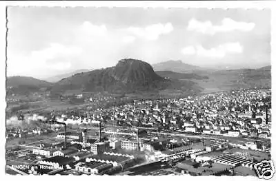 AK, Singen am Hohentwil, Luftbild, Fabrikgebäude, 1960