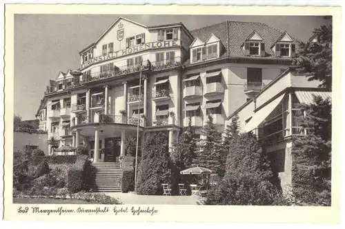 AK, Bad Mergentheim, Kuranstalt Hotel Hohenlohe, 1941