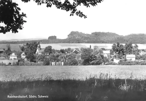 AK, Reinhardtsdorf Sächs. Schweiz, Teilansicht, Vers. 2, 1981