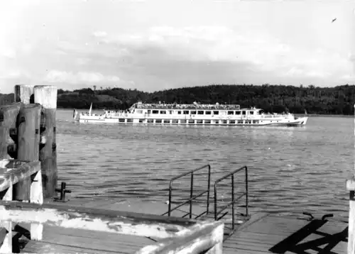 AK, Ferch Kr. Potsdam, MS "Sanssouci" auf dem Schwielowsee, 1975