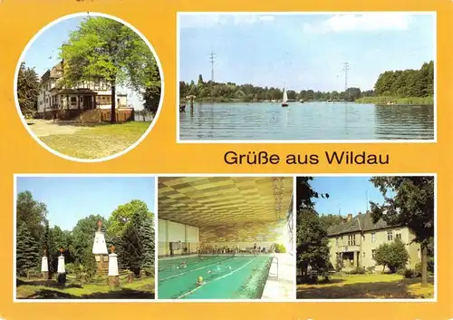 AK, Wildau Kr. Königs Wusterhausen, fünf Abb., um 1988