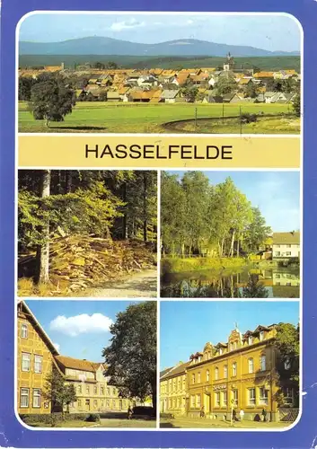 AK, Hasselfelde Harz, Kr. Wernigerode, fünf Abb., um 1987