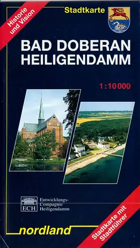 Stadtkarte mit Stadtführer, Bad Doberan, Heiligendamm, um 2000