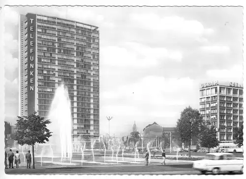 AK, Berlin Charlottenburg, Ernst-Reuter-Platz, belebt, um 1962