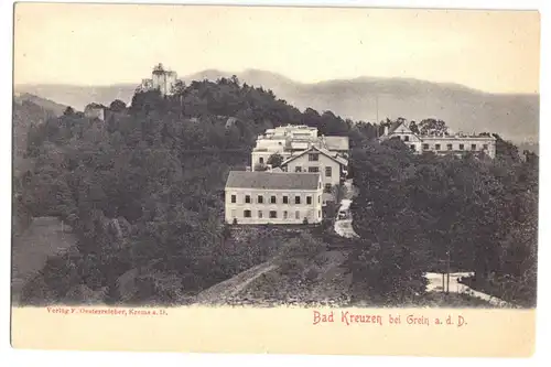 AK, Bad Kreuzen bei Grein a.d.D., Oberösterreich, Teilansicht, um 1903