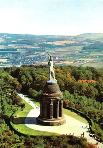 AK, Hiddensen, Hermannsdenkmal, Luftbildansicht, 1971