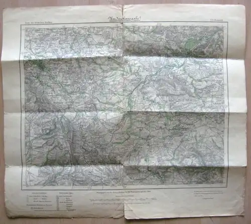 Topographische Karte, Blatt 333, Detmold, 1917