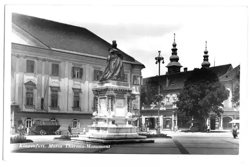 AK, Klagenfurt, Maria-Teresia-Monument, 1956
