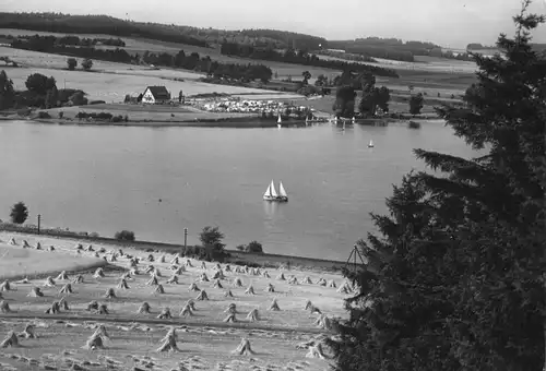 AK, Oelsnitz i. V., Pirker Talsperre, Teilansicht, 1964