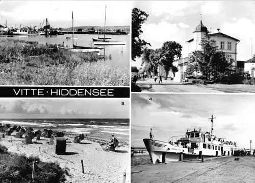 AK, Insel Hiddensee, Vitte, vier Abb., 1972