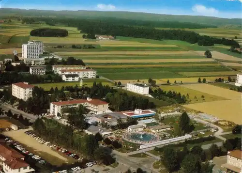 AK, Thermalbad Füssing Ndb., Luftbild-Teilansicht, 1976