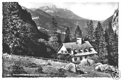 AK, Wimbachschloß mit Untersberg, ca. 1950