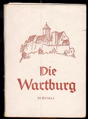 Kleines Leporello mit 10 Fotodrucken, Die Wartburg, 1967, Format: 7,5 x 10,3 cm