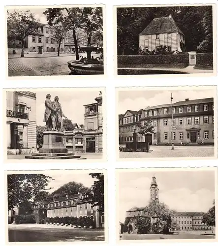 Mäppchen mit 12 kl. Fotos, Weimar - Histor. Stätten, 1940er, Format: 9 x 6,7 cm