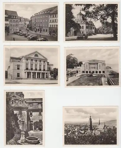 Mäppchen mit 12 kl. Fotos, Weimar - Histor. Stätten, 1940er, Format: 9 x 6,7 cm