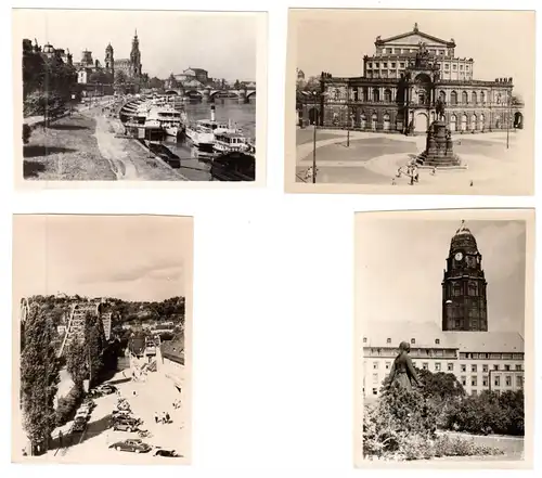 Mäppchen mit 10 kleinen Fotos, Dresden, um 1962, Format: 9,2 x 6,2 cm