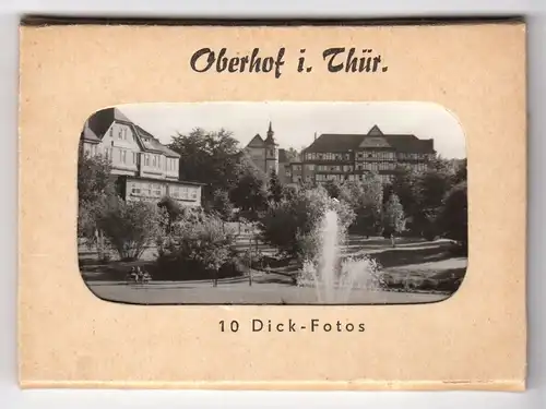 Mäppchen mit 10 kleinen Fotos, Oberhof Thür., 1966, Format: 8,8 x 6,5 cm