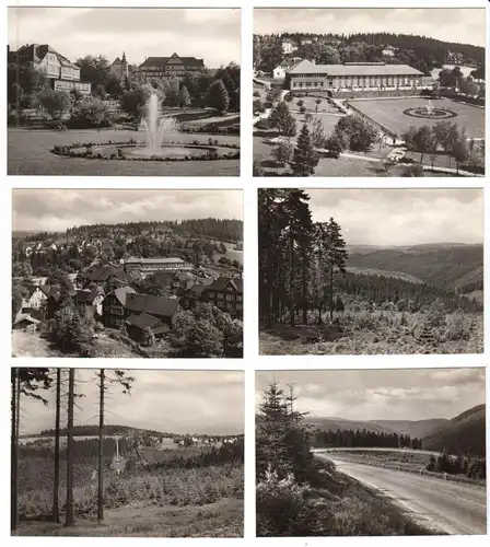 Mäppchen mit 10 kleinen Fotos, Oberhof Thür., 1966, Format: 8,8 x 6,5 cm